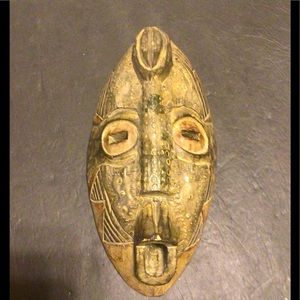 Vintage Authentic African Tribal Mask 13in